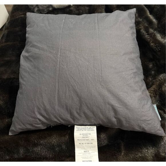 Lovesac Throw Pillow dark colored comfy 20x20 - Picture 4 of 4